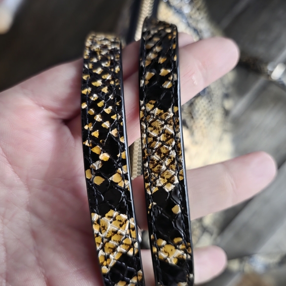 NWOT Henri Bendel W57TH Satchel Python Embossed Leather w/dustbag - Picture 11 of 16